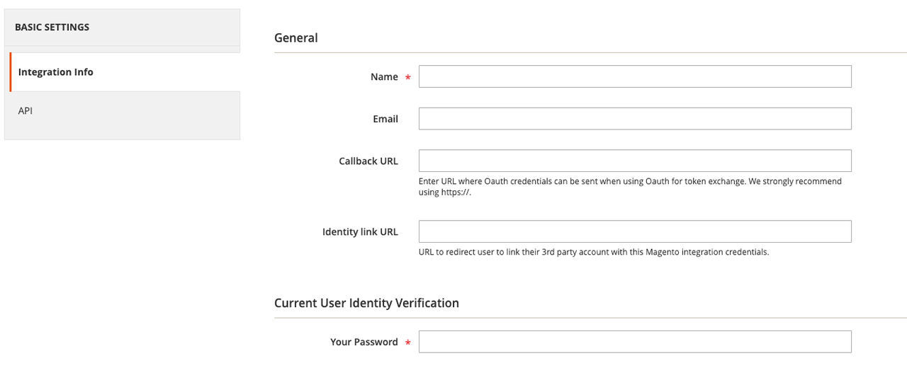 New integration