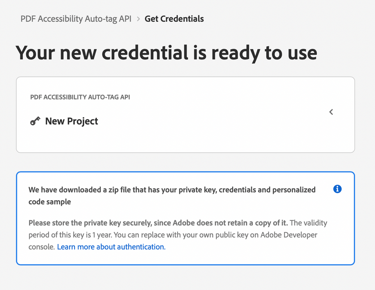 Credentials