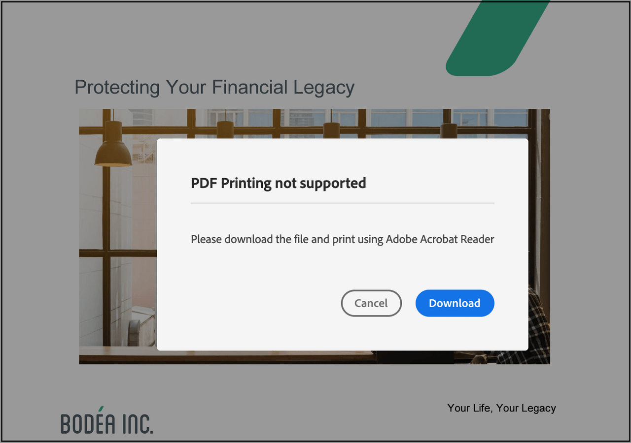 Print Unsupported Error in Firefox