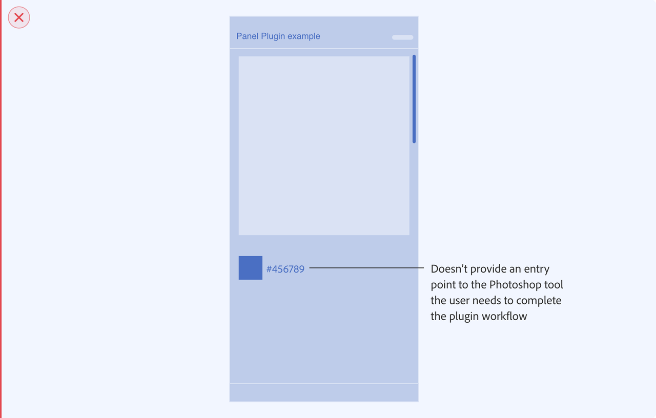 Photoshop contextual tool Don't