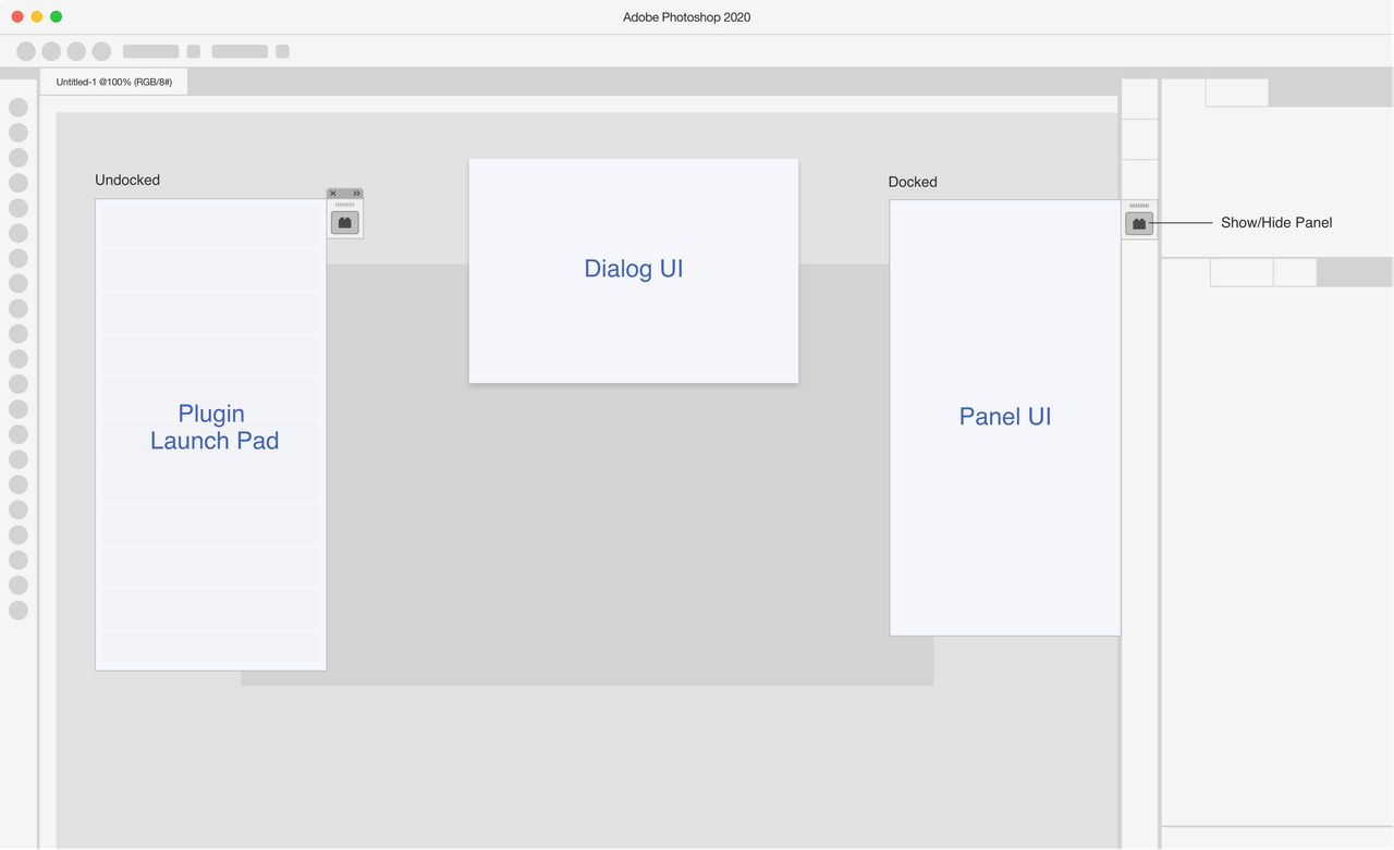 Photoshop Plugin interfaces